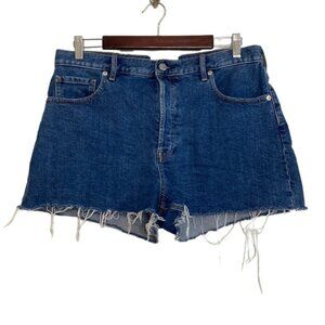 Everlane The Cheeky Short Womens 31 Dark Blue Denim Cut Off Jean Shorts
